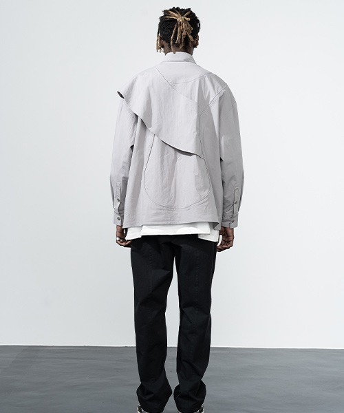 HARSH AND CRUEL(ハーシュアンドクルーエル)の「【Harsh and Cruel】Deformation Avant-garde Shirts HY211030020(シャツ/ブラウス・メンズ・グレー・S/M/L/XL)」の12枚目の写真