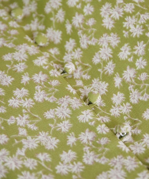 ROPE' PICNIC（ロペピクニック）の「フラワープリントくるみ釦ラップスカート（スカート・レディース・ベージュ/ライトグリーン/ラベンダー・36/38）」の7枚目の写真