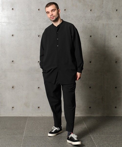 MEN'S BIGI（メンズビギ）の「シアサッカーフェイクプルオーバーシャツ（シャツ/ブラウス・メンズ・ブラック/グレー・01/03/02）」の11枚目の写真