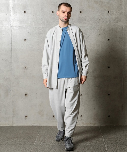 MEN'S BIGI（メンズビギ）の「シアサッカーフェイクプルオーバーシャツ（シャツ/ブラウス・メンズ・ブラック/グレー・01/03/02）」の9枚目の写真