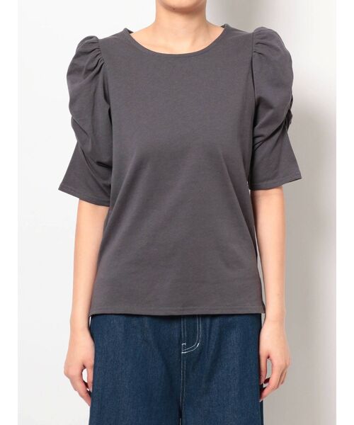 THE DAYZ TOKYO（ザデイズトーキョー）の「【THE DAYZ TOKYO】パワショルカットソー（Tシャツ/カットソー・レディース・オフホワイト/チャコールグレー/ブラック・FREE）」の13枚目の写真