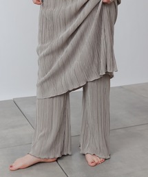 COLONY 2139 | サテンミニプリーツロングパンツ(セットアップ可)(その他パンツ)