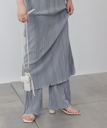 COLONY 2139 | サテンミニプリーツロングパンツ(セットアップ可)(その他パンツ)