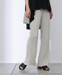 COLONY 2139 | サテンミニプリーツロングパンツ(セットアップ可)(その他パンツ)