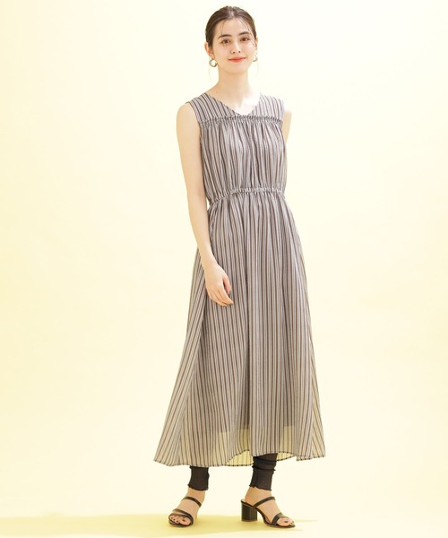 NANO universe（ナノユニバース）の「シアーレギンス13分丈（レギンス/スパッツ・レディース・アイボリー/チャコール・FREE）」の7枚目の写真