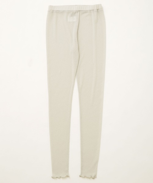 NANO universe（ナノユニバース）の「シアーレギンス13分丈（レギンス/スパッツ・レディース・アイボリー/チャコール・FREE）」の5枚目の写真