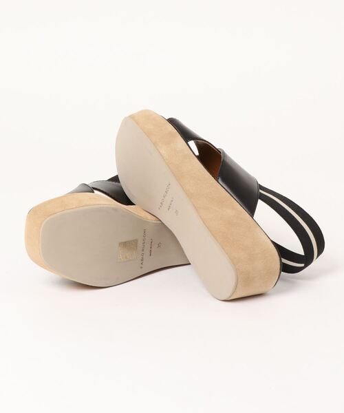 FABIO RUSCONI（ファビオルスコーニ）の「【FABIO RUSCONI ファビオルスコーニ】ウェッジソールサンダル（サンダル・レディース・ブラック・36/37/38/35）」の3枚目の写真