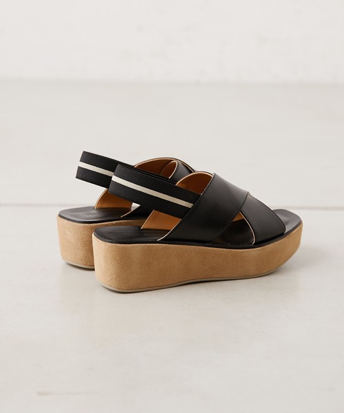 FABIO RUSCONI（ファビオルスコーニ）の「【FABIO RUSCONI ファビオルスコーニ】ウェッジソールサンダル（サンダル・レディース・ブラック・36/37/38/35）」の6枚目の写真