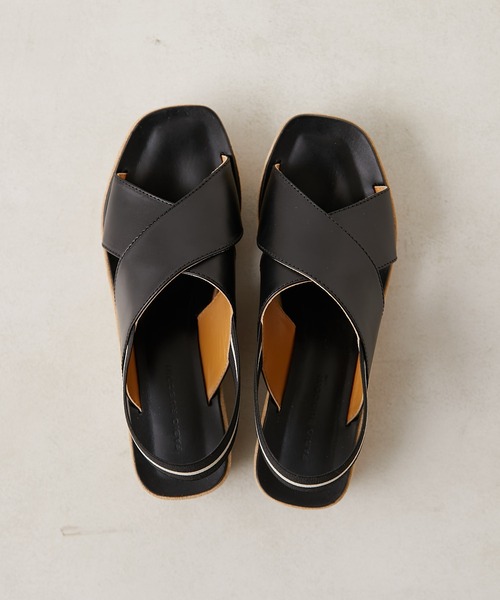 FABIO RUSCONI（ファビオルスコーニ）の「【FABIO RUSCONI ファビオルスコーニ】ウェッジソールサンダル（サンダル・レディース・ブラック・36/37/38/35）」の9枚目の写真