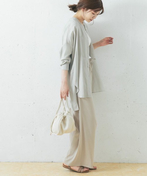 URBAN RESEARCH ROSSO（アーバンリサーチロッソ）の「リネンチュニックシャツ（シャツ/ブラウス・レディース・ミント/ピンク/ネイビー・FREE）」の11枚目の写真