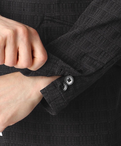 HIDEAWAYS NICOLE（ハイダウェイニコル）の「ガムストレッチジャケット（テーラードジャケット・メンズ・チャコールグレー/ライトグレー/ネイビー・LARGE/X-LARGE/MEDIUM）」の19枚目の写真