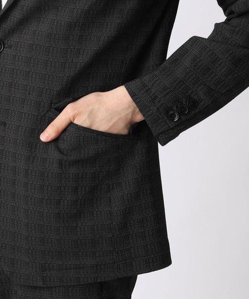 HIDEAWAYS NICOLE（ハイダウェイニコル）の「ガムストレッチジャケット（テーラードジャケット・メンズ・チャコールグレー/ライトグレー/ネイビー・LARGE/X-LARGE/MEDIUM）」の6枚目の写真