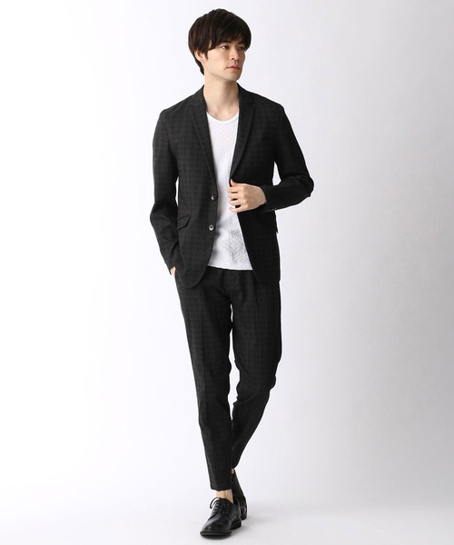 HIDEAWAYS NICOLE（ハイダウェイニコル）の「ガムストレッチジャケット（テーラードジャケット・メンズ・チャコールグレー/ライトグレー/ネイビー・LARGE/X-LARGE/MEDIUM）」の18枚目の写真