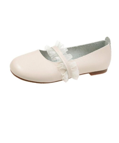 LAC-VERT(ラック・ヴェール)の「フリルレースシューズ(パンプス・レディース・ホワイト/ブラック/ベージュ/ミント・S/M/L)」の7枚目の写真