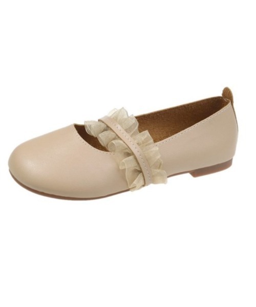 LAC-VERT(ラック・ヴェール)の「フリルレースシューズ(パンプス・レディース・ホワイト/ブラック/ベージュ/ミント・S/M/L)」の9枚目の写真