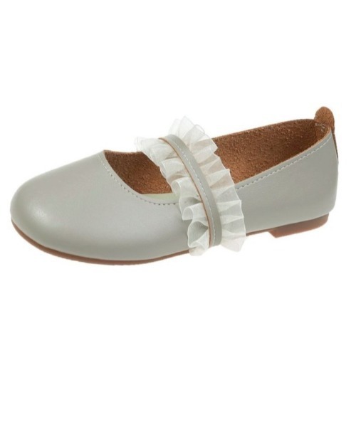 LAC-VERT(ラック・ヴェール)の「フリルレースシューズ(パンプス・レディース・ホワイト/ブラック/ベージュ/ミント・S/M/L)」の10枚目の写真