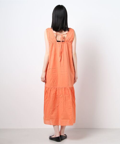 RODEO CROWNS WIDE BOWL（ロデオクラウンズワイドボウル）の「RELAXワンピース（ワンピース・レディース・オレンジ/アイボリー/ネイビー・FREE）」の4枚目の写真