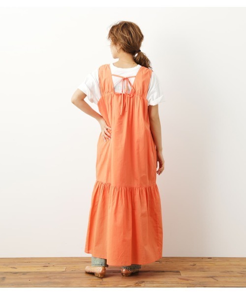 RODEO CROWNS WIDE BOWL（ロデオクラウンズワイドボウル）の「RELAXワンピース（ワンピース・レディース・オレンジ/アイボリー/ネイビー・FREE）」の7枚目の写真