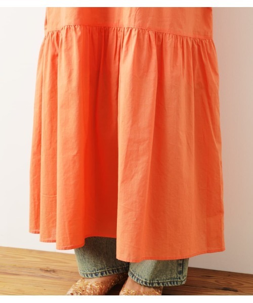 RODEO CROWNS WIDE BOWL（ロデオクラウンズワイドボウル）の「RELAXワンピース（ワンピース・レディース・オレンジ/アイボリー/ネイビー・FREE）」の10枚目の写真