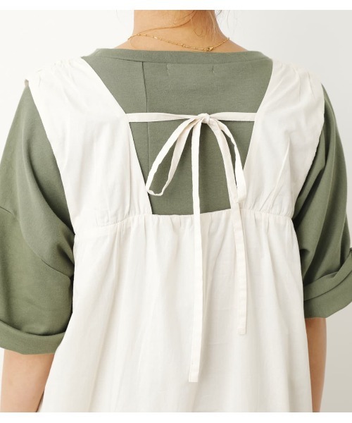 RODEO CROWNS WIDE BOWL（ロデオクラウンズワイドボウル）の「RELAXワンピース（ワンピース・レディース・オレンジ/アイボリー/ネイビー・FREE）」の14枚目の写真