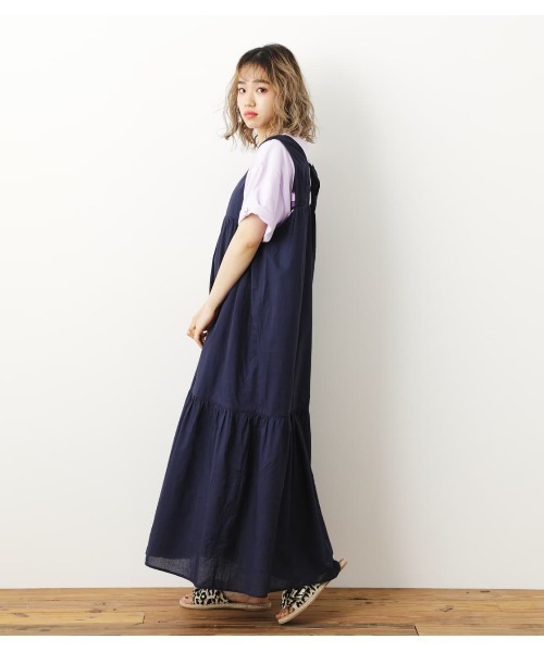 RODEO CROWNS WIDE BOWL（ロデオクラウンズワイドボウル）の「RELAXワンピース（ワンピース・レディース・オレンジ/アイボリー/ネイビー・FREE）」の16枚目の写真