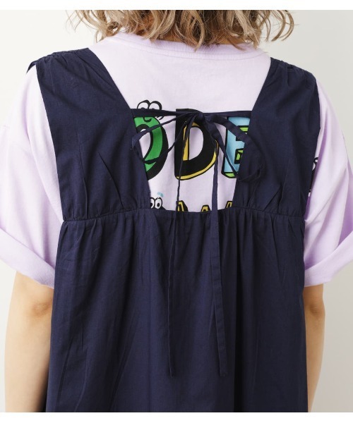 RODEO CROWNS WIDE BOWL（ロデオクラウンズワイドボウル）の「RELAXワンピース（ワンピース・レディース・オレンジ/アイボリー/ネイビー・FREE）」の19枚目の写真