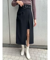 MURUA | ワイドベルトラップスカート(スカート)