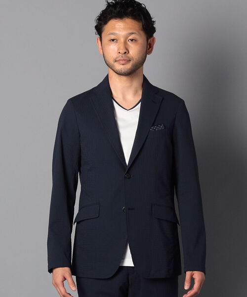 NOLLEY'S goodman（ノーリーズグッドマン）の「COOL MAX シアサッカー セットアップ テーラードジャケット（テーラードジャケット・メンズ・ネイビー/ホワイト系その他4/ブルー系その他7・SMALL/MEDIUM/LARGE/X-LARGE）」の11枚目の写真