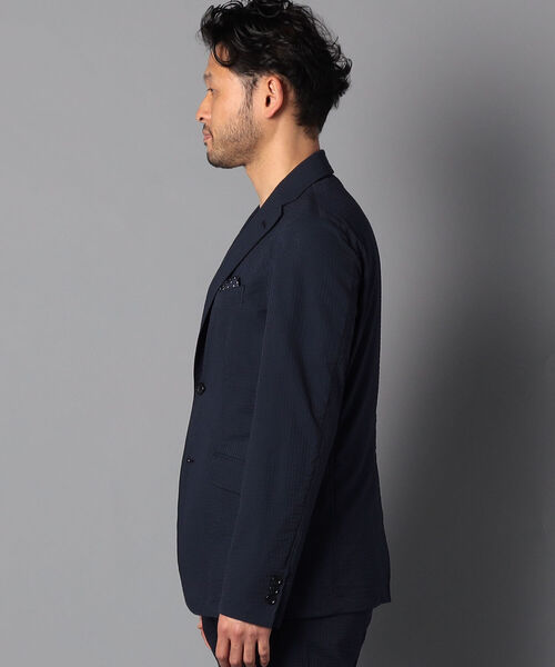 NOLLEY'S goodman（ノーリーズグッドマン）の「COOL MAX シアサッカー セットアップ テーラードジャケット（テーラードジャケット・メンズ・ネイビー/ホワイト系その他4/ブルー系その他7・SMALL/MEDIUM/LARGE/X-LARGE）」の7枚目の写真