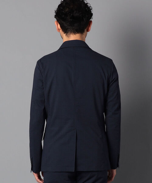 NOLLEY'S goodman（ノーリーズグッドマン）の「COOL MAX シアサッカー セットアップ テーラードジャケット（テーラードジャケット・メンズ・ネイビー/ホワイト系その他4/ブルー系その他7・SMALL/MEDIUM/LARGE/X-LARGE）」の4枚目の写真