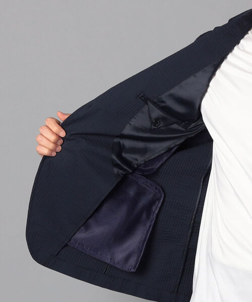 NOLLEY'S goodman（ノーリーズグッドマン）の「COOL MAX シアサッカー セットアップ テーラードジャケット（テーラードジャケット・メンズ・ネイビー/ホワイト系その他4/ブルー系その他7・SMALL/MEDIUM/LARGE/X-LARGE）」の8枚目の写真