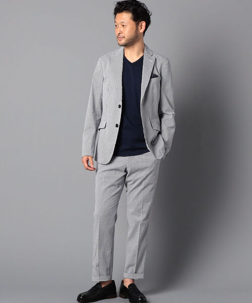 NOLLEY'S goodman（ノーリーズグッドマン）の「COOL MAX シアサッカー セットアップ テーラードジャケット（テーラードジャケット・メンズ・ネイビー/ホワイト系その他4/ブルー系その他7・SMALL/MEDIUM/LARGE/X-LARGE）」の20枚目の写真