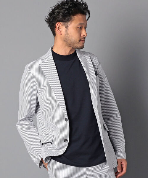 NOLLEY'S goodman（ノーリーズグッドマン）の「COOL MAX シアサッカー セットアップ テーラードジャケット（テーラードジャケット・メンズ・ネイビー/ホワイト系その他4/ブルー系その他7・SMALL/MEDIUM/LARGE/X-LARGE）」の14枚目の写真