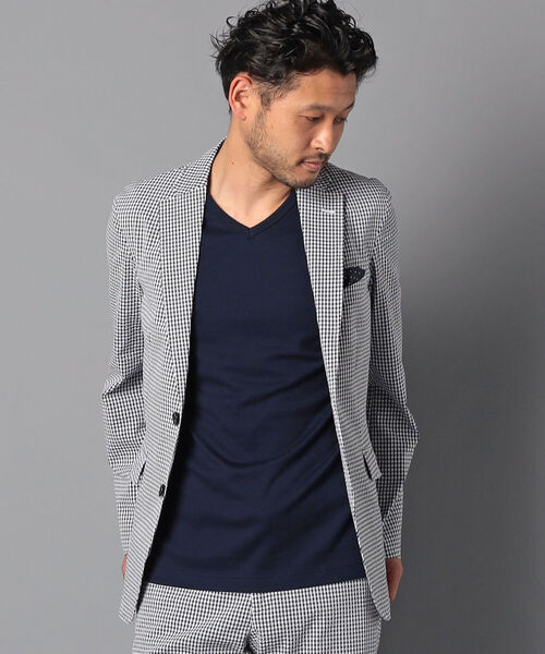 NOLLEY'S goodman（ノーリーズグッドマン）の「COOL MAX シアサッカー セットアップ テーラードジャケット（テーラードジャケット・メンズ・ネイビー/ホワイト系その他4/ブルー系その他7・SMALL/MEDIUM/LARGE/X-LARGE）」の10枚目の写真