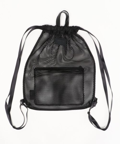 SYNG（シング）の「KNAPSACK (NYLON MESH) ナップサック/リュック（バックパック/リュック・メンズ・グレー/レッド/ベージュ/ブラック・FREE）」の7枚目の写真