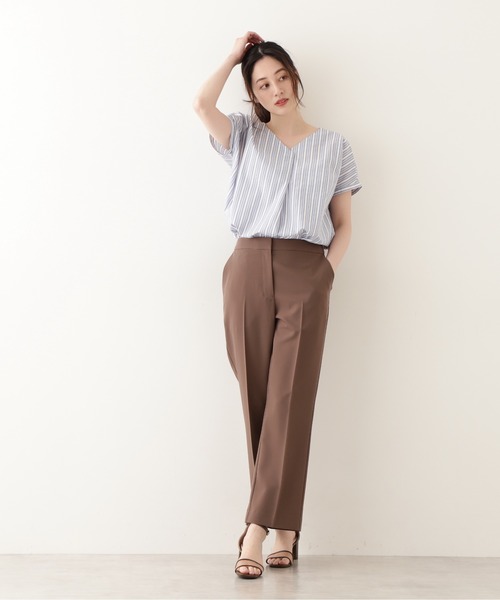 NATURAL BEAUTY BASIC(ナチュラルビューティーベーシック)の「セミフレアパンツ/0171220601(その他パンツ・レディース・ブラウン/ベージュ/マスタード・MEDIUM/X-SMALL/SMALL)」の5枚目の写真