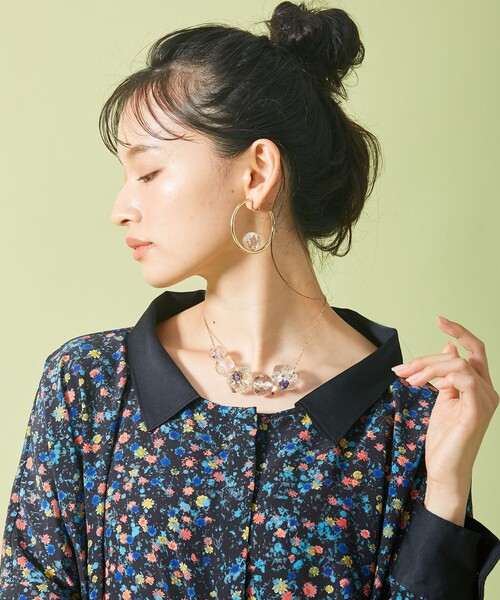 ANEVER(アンエバー)の「POLYGON ネックレス(ネックレス・レディース・ホワイト系/アイボリー・F)」の3枚目の写真