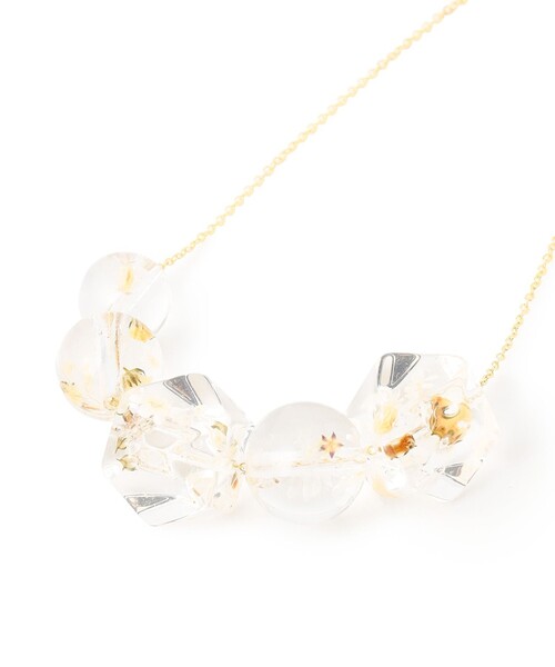 ANEVER(アンエバー)の「POLYGON ネックレス(ネックレス・レディース・ホワイト系/アイボリー・F)」の6枚目の写真