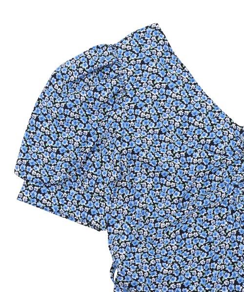 Figments（フィグメンツ）の「花柄ミニワンピース（ワンピース・レディース・ブルー・FREE）」の8枚目の写真