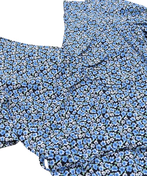 Figments（フィグメンツ）の「花柄ミニワンピース（ワンピース・レディース・ブルー・FREE）」の9枚目の写真