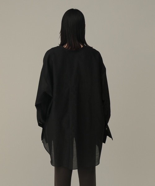 【極美品】Chaos　シューマンブラウス　シルク混　長袖シャツ　オーバーシャツ 極美品】Chaos シューマンブラウス シルク混 長袖シャツ