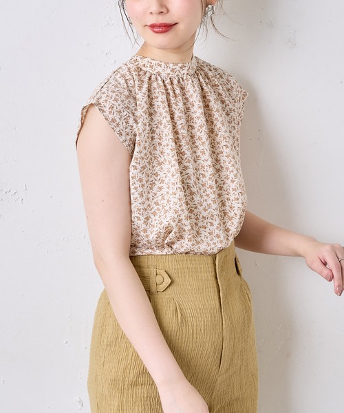 natural couture(ナチュラルクチュール)の「前後2WAYノースリーブビッグボータイブラウス(シャツ/ブラウス・レディース・オフホワイト/モカ/サックスブルー/ラベンダー/その他1/その他2・FREE)」の9枚目の写真