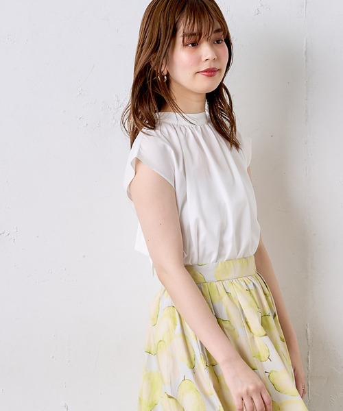 natural couture(ナチュラルクチュール)の「前後2WAYノースリーブビッグボータイブラウス(シャツ/ブラウス・レディース・オフホワイト/モカ/サックスブルー/ラベンダー/その他1/その他2・FREE)」の16枚目の写真