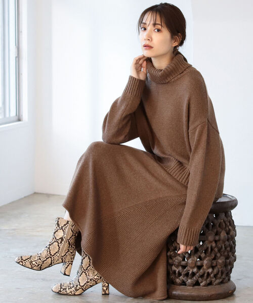 セール Beams B Ming By Beams オフタートル セットアップ 21aw R ワンピース B Ming オフタートル By Beams ビーミングバイビームス のファッション