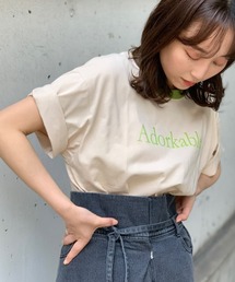 Kastane | リンガーフロッキーロゴT(Tシャツ/カットソー)