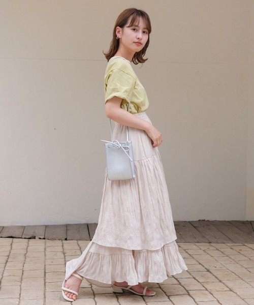 Kastane(カスタネ)の「リンガーフロッキーロゴT(Tシャツ/カットソー・レディース・ホワイト系その他/サックスブルー/ライム/ブラウン・M/XL)」の15枚目の写真