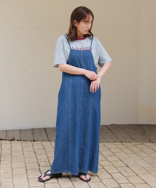 Kastane(カスタネ)の「リンガーフロッキーロゴT(Tシャツ/カットソー・レディース・ホワイト系その他/サックスブルー/ライム/ブラウン・M/XL)」の7枚目の写真