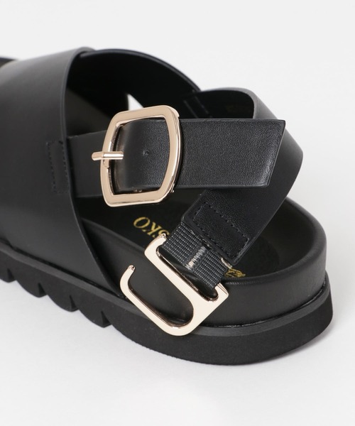 RODE SKO（ロデスコ）の「TONIA フットベッドクロスサンダル（サンダル・レディース・ブラック/アニマル・38/37）」の19枚目の写真