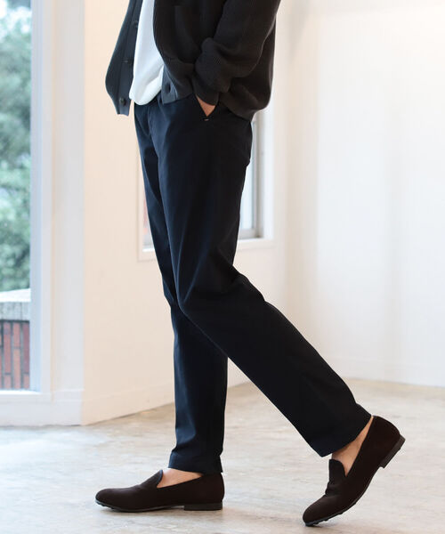 BEAMS LIGHTS(ビームスライツ)の「BEAMS LIGHTS / ストレッチ ワンプリーツ テーパード チノ 21(チノパンツ・メンズ・ネイビー/ベージュ/オリーブ/ブラウン系その他2/オフホワイト/ブラウン系その他・LARGE/SMALL/X-LARGE/MEDIUM)」の6枚目の写真