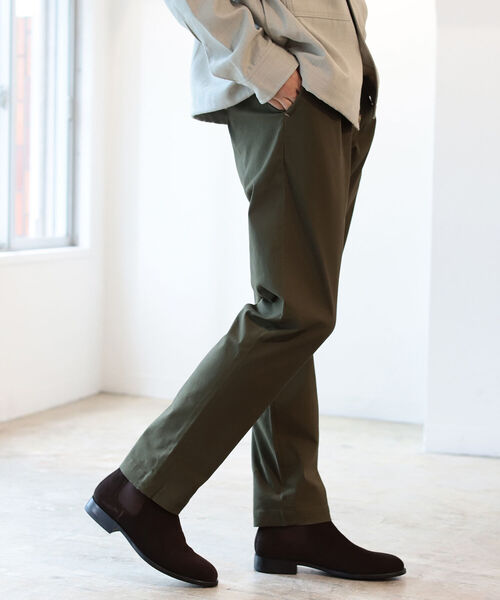 BEAMS LIGHTS(ビームスライツ)の「BEAMS LIGHTS / ストレッチ ワンプリーツ テーパード チノ 21(チノパンツ・メンズ・ネイビー/ベージュ/オリーブ/ブラウン系その他2/オフホワイト/ブラウン系その他・LARGE/SMALL/X-LARGE/MEDIUM)」の5枚目の写真